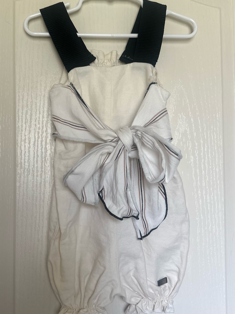 Women's Cream Tie-Front Strap Tank Top
